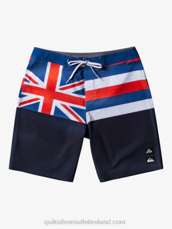 Men Quiksilver Surfsilk Hawaii Pride 20 Boardshorts N02TD182 navy blazer