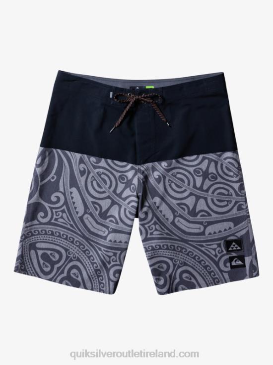 Men Quiksilver Surfsilk Inked 21 Boardshorts N02TD560 black