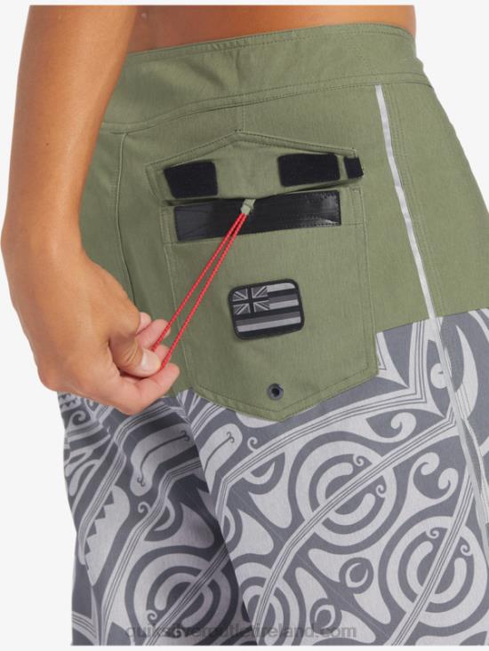 Men Quiksilver Surfsilk Inked 21 Boardshorts N02TD561 thyme