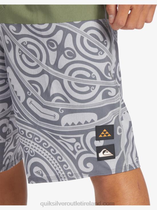 Men Quiksilver Surfsilk Inked 21 Boardshorts N02TD561 thyme