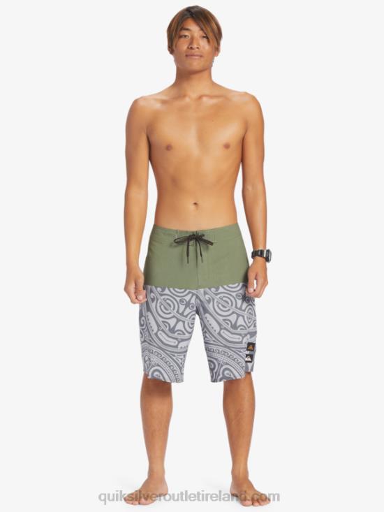Men Quiksilver Surfsilk Inked 21 Boardshorts N02TD561 thyme
