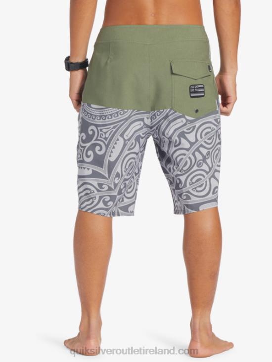 Men Quiksilver Surfsilk Inked 21 Boardshorts N02TD561 thyme
