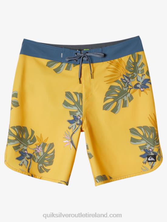 Men Quiksilver Surfsilk Scallop 19 Boardshorts N02TD214 yolk