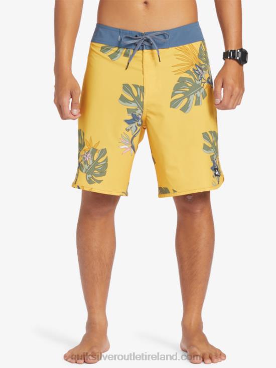 Men Quiksilver Surfsilk Scallop 19 Boardshorts N02TD214 yolk