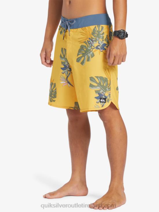 Men Quiksilver Surfsilk Scallop 19 Boardshorts N02TD214 yolk