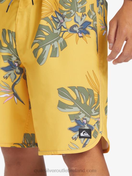 Men Quiksilver Surfsilk Scallop 19 Boardshorts N02TD214 yolk