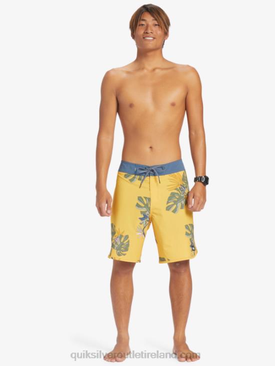 Men Quiksilver Surfsilk Scallop 19 Boardshorts N02TD214 yolk