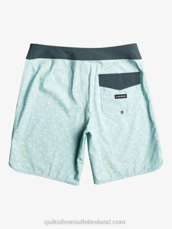 Men Quiksilver Surfsilk Scallop 19 Boardshorts N02TD220 sky blue