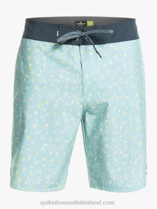 Men Quiksilver Surfsilk Scallop 19 Boardshorts N02TD220 sky blue