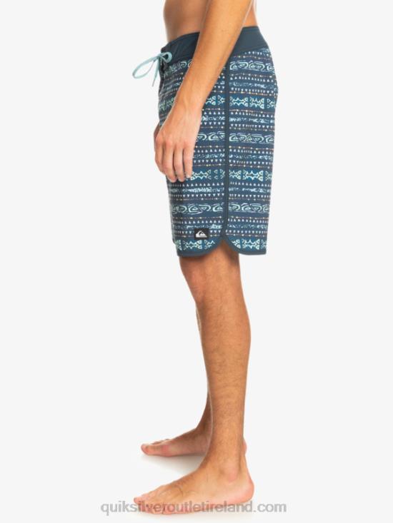 Men Quiksilver Surfsilk Scallop 19 Boardshorts N02TD221 midnight navy