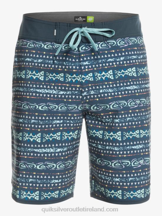 Men Quiksilver Surfsilk Scallop 19 Boardshorts N02TD221 midnight navy