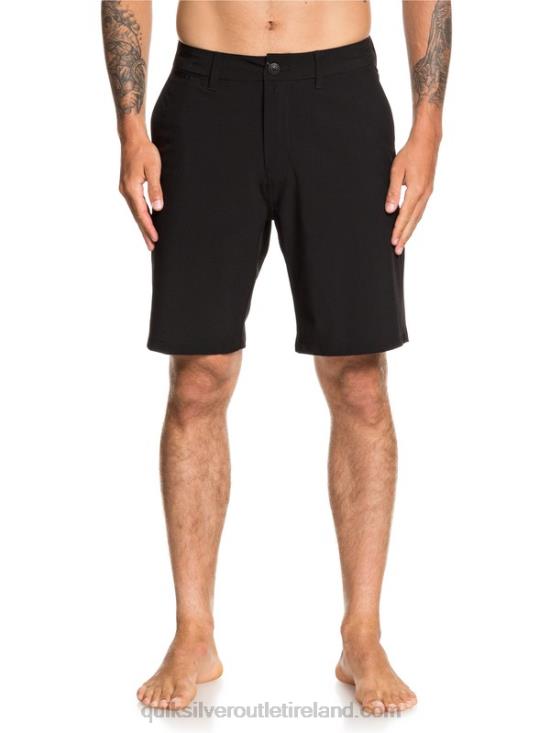 Men Quiksilver Union Amphibian 20 Hybrid Shorts N02TD1317 black