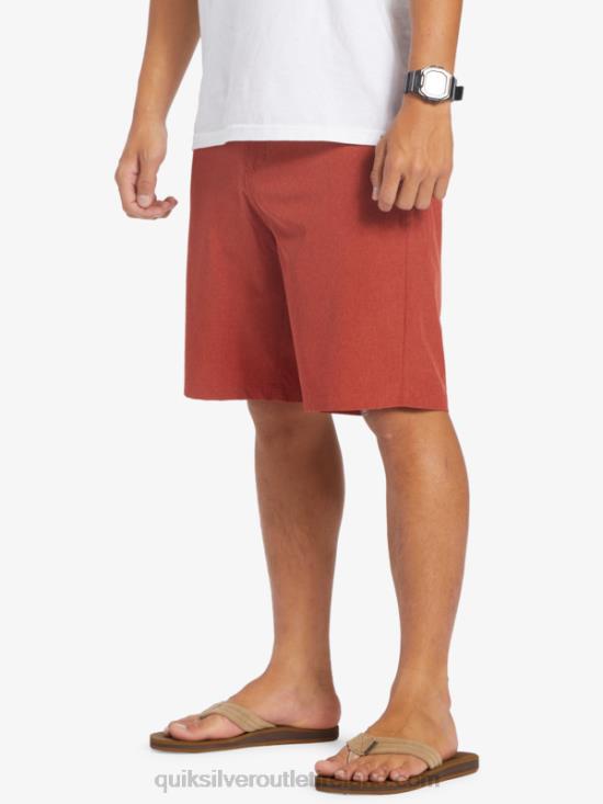 Men Quiksilver Union Heather 20 Amphibian Boardshorts N02TD67 red ochre