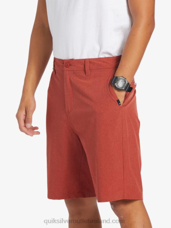 Men Quiksilver Union Heather 20 Amphibian Boardshorts N02TD67 red ochre