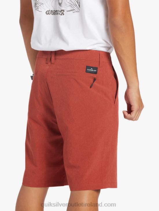 Men Quiksilver Union Heather 20 Amphibian Boardshorts N02TD67 red ochre