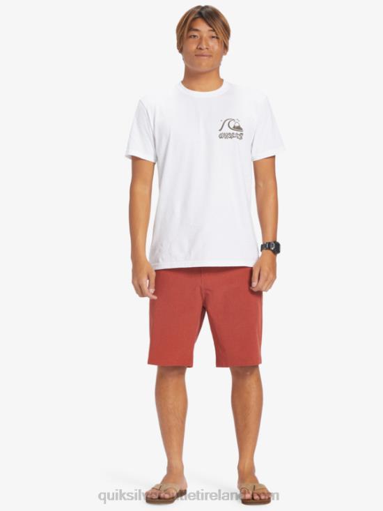 Men Quiksilver Union Heather 20 Amphibian Boardshorts N02TD67 red ochre