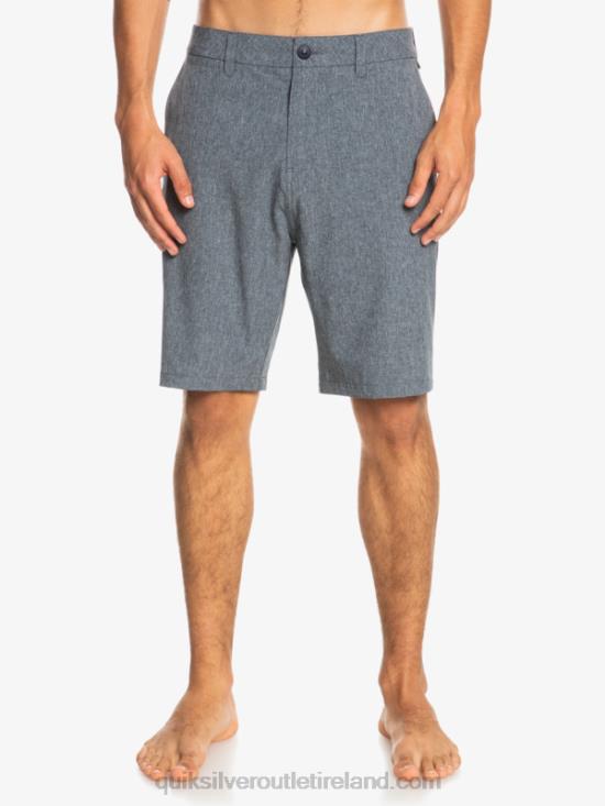 Men Quiksilver Union Heather 20 Amphibian Boardshorts N02TD68 navy blazer
