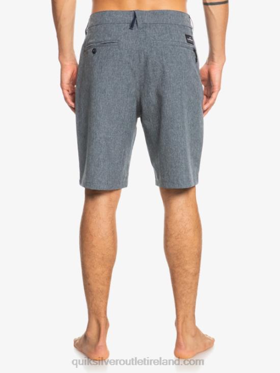 Men Quiksilver Union Heather 20 Amphibian Boardshorts N02TD68 navy blazer