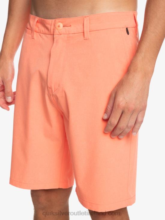 Men Quiksilver Union Heather 20 Amphibian Boardshorts N02TD71 fresh salmon