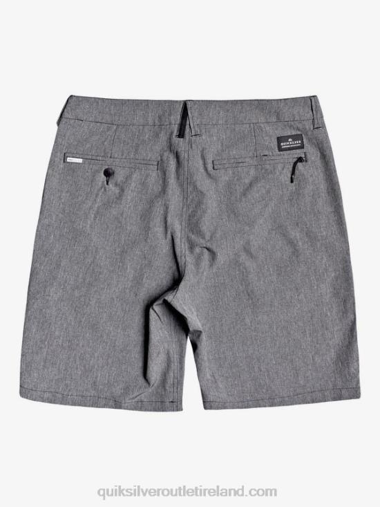 Men Quiksilver Union Heather Amphibian 20 Hybrid Shorts N02TD1585 black