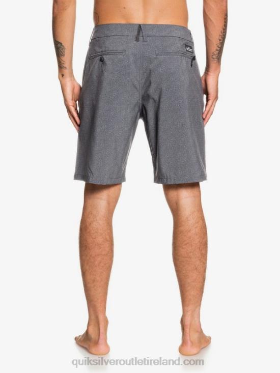 Men Quiksilver Union Heather Amphibian 20 Hybrid Shorts N02TD1585 black