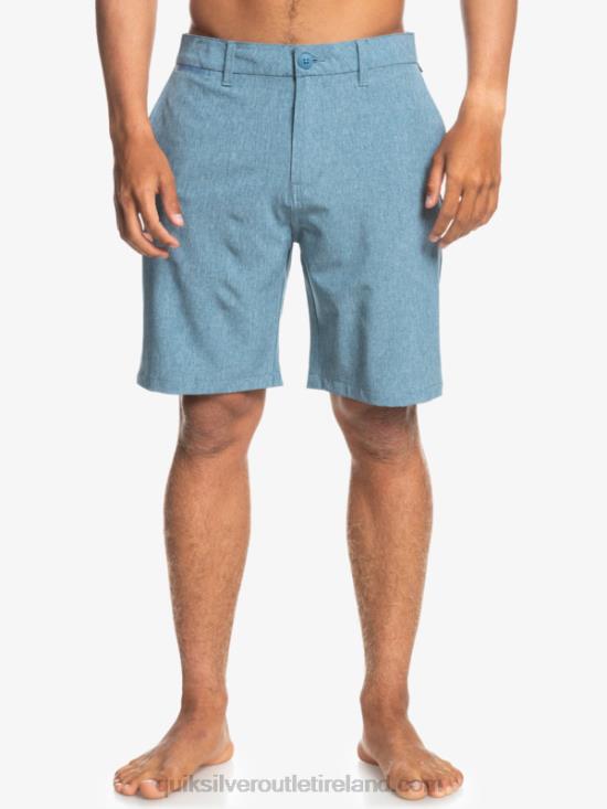 Men Quiksilver Union Heather Amphibian 20 Hybrid Shorts N02TD1586 captains blue