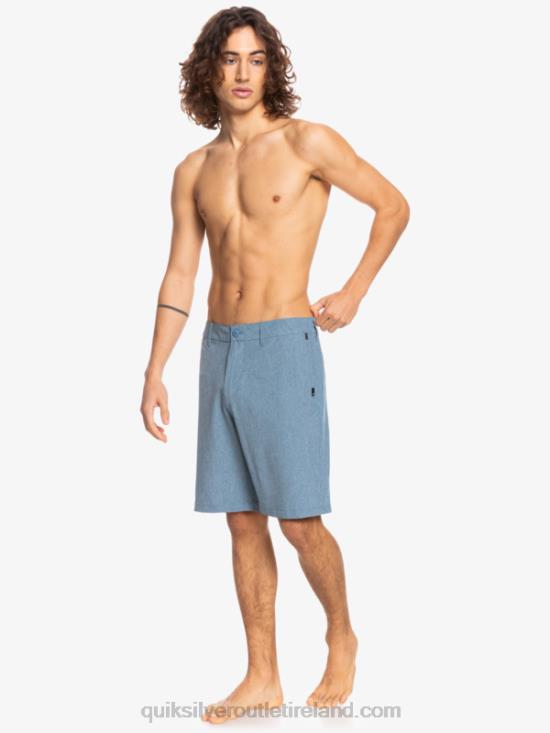 Men Quiksilver Union Heather Amphibian 20 Hybrid Shorts N02TD1586 captains blue