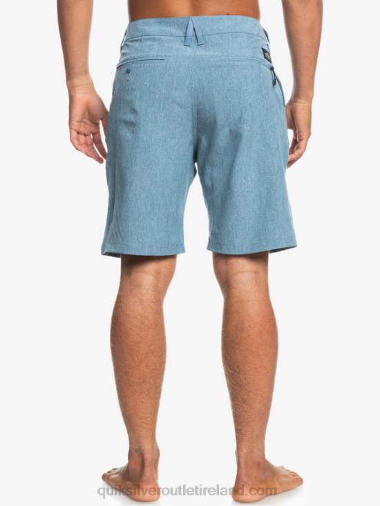 Men Quiksilver Union Heather Amphibian 20 Hybrid Shorts N02TD1586 captains blue
