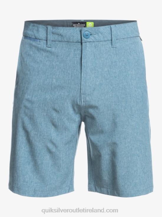 Men Quiksilver Union Heather Amphibian 20 Hybrid Shorts N02TD1586 captains blue