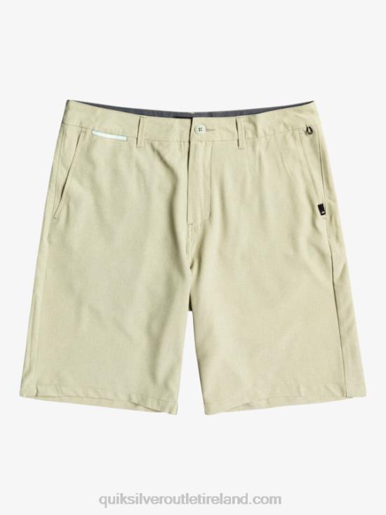 Men Quiksilver Union Heather Amphibian 20 Hybrid Shorts N02TD1587 desert sage