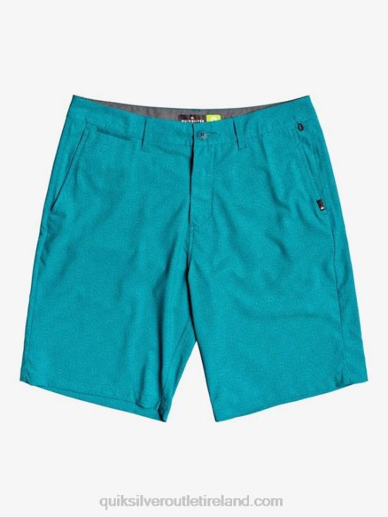 Men Quiksilver Union Heather Amphibian 20 Hybrid Shorts N02TD1588 blue coral