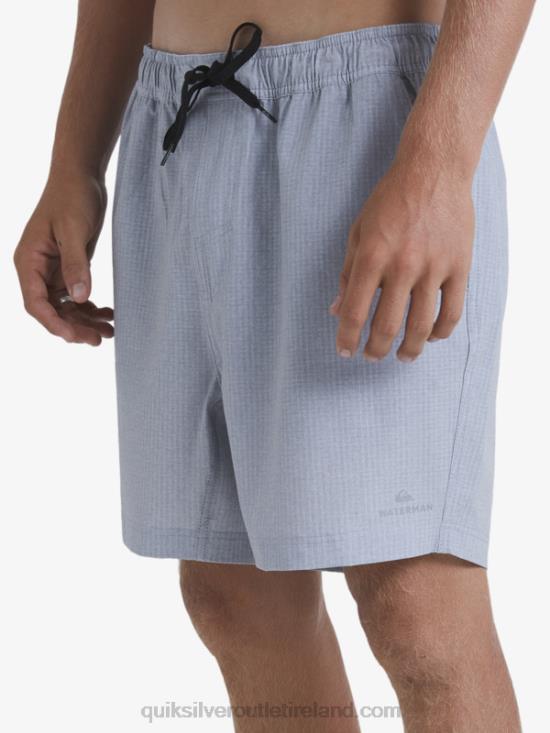 Men Quiksilver Waterman After Surf Stretch 20 Amphibian Boardshorts N02TD955 light grey heather