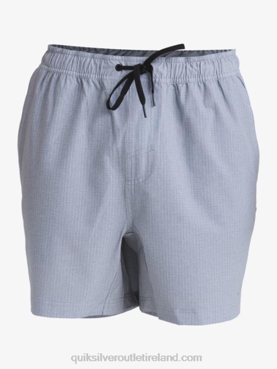 Men Quiksilver Waterman After Surf Stretch 20 Amphibian Boardshorts N02TD955 light grey heather