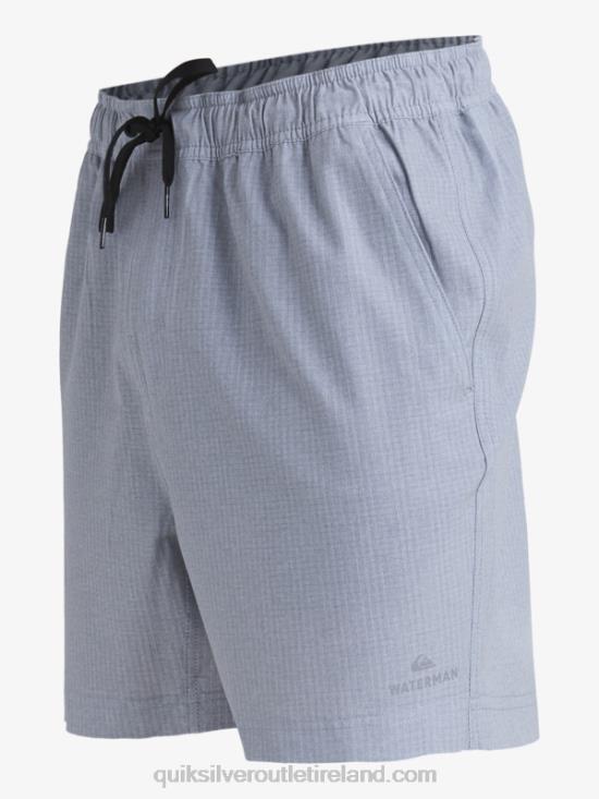 Men Quiksilver Waterman After Surf Stretch 20 Amphibian Boardshorts N02TD955 light grey heather