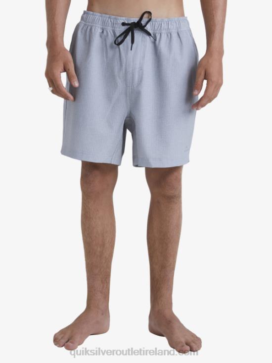 Men Quiksilver Waterman After Surf Stretch 20 Amphibian Boardshorts N02TD955 light grey heather