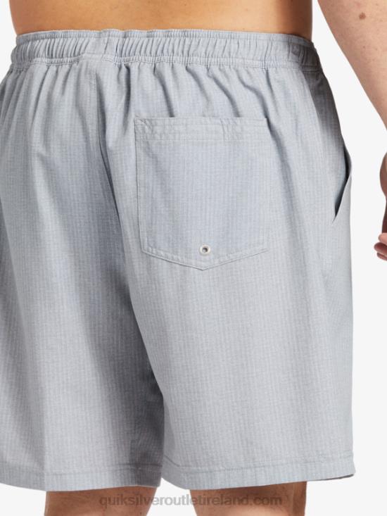 Men Quiksilver Waterman After Surf Stretch 20 Amphibian Boardshorts N02TD955 light grey heather