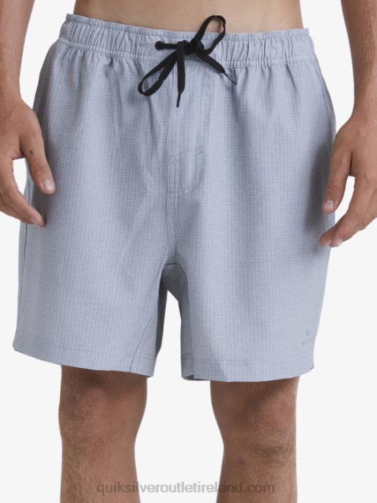 Men Quiksilver Waterman After Surf Stretch 20 Amphibian Boardshorts N02TD955 light grey heather