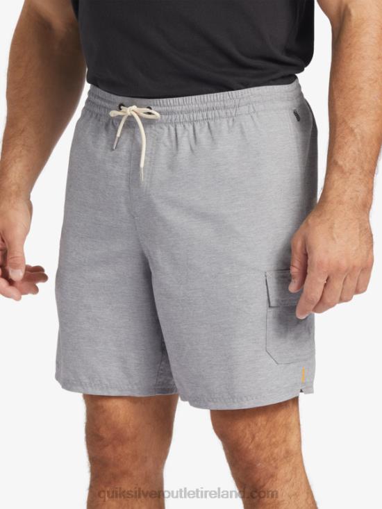 Men Quiksilver Waterman Balance 18 Volleys N02TD909 heather grey