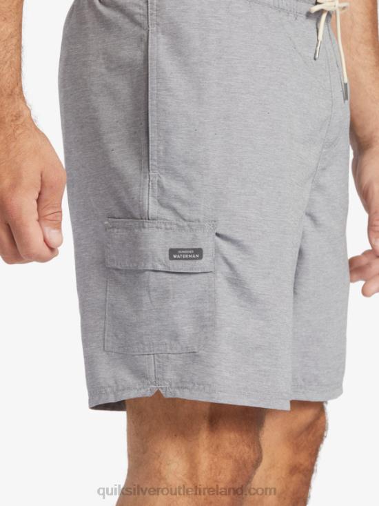 Men Quiksilver Waterman Balance 18 Volleys N02TD909 heather grey