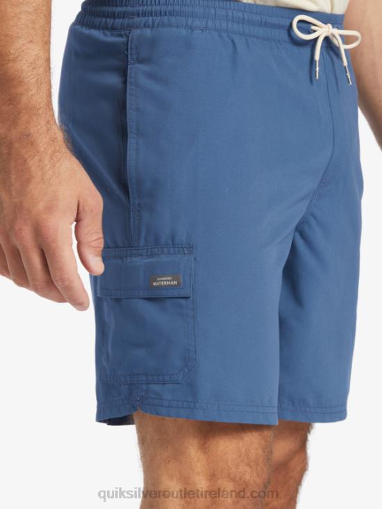 Men Quiksilver Waterman Balance 18 Volleys N02TD911 ensign blue heather