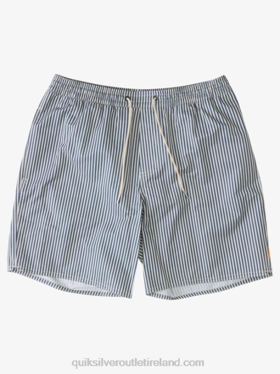 Men Quiksilver Waterman Deck Stripe 19 Volleys N02TD1842 ensign blue deck stripe