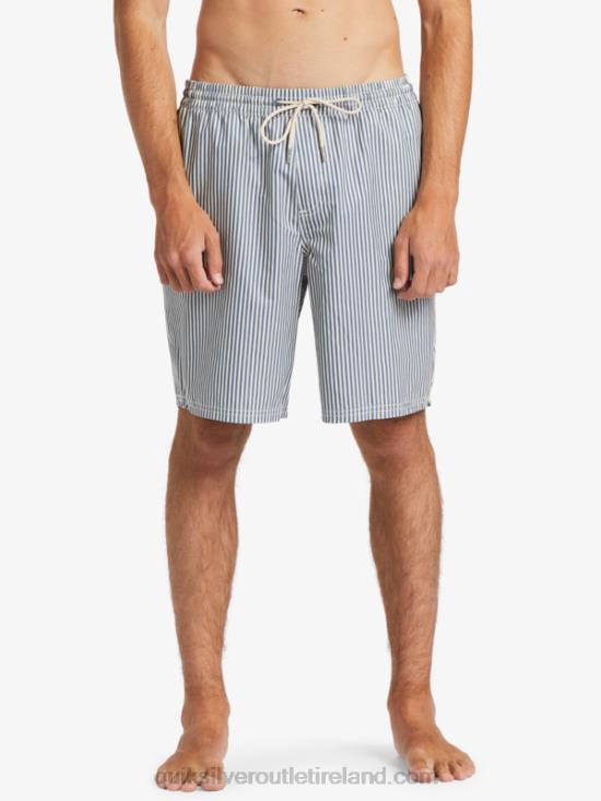 Men Quiksilver Waterman Deck Stripe 19 Volleys N02TD1842 ensign blue deck stripe