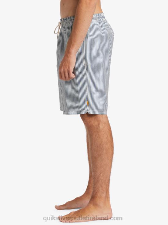 Men Quiksilver Waterman Deck Stripe 19 Volleys N02TD1842 ensign blue deck stripe