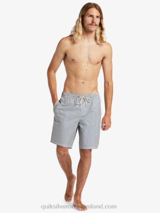 Men Quiksilver Waterman Deck Stripe 19 Volleys N02TD1842 ensign blue deck stripe