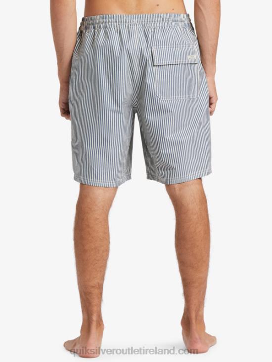 Men Quiksilver Waterman Deck Stripe 19 Volleys N02TD1842 ensign blue deck stripe