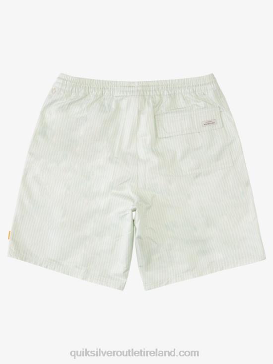 Men Quiksilver Waterman Deck Stripe 19 Volleys N02TD1843 subtle green deck stripe