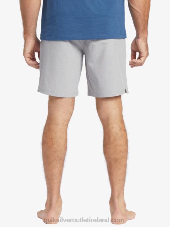 Men Quiksilver Waterman Scout Zipper Amphibian 20 Boardshorts N02TD1326 sharkskin