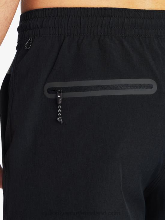 Men Quiksilver Waterman Suva 20 Amphibian Boardshorts N02TD780 black