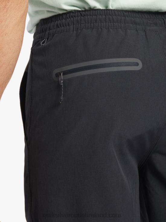 Men Quiksilver Waterman Suva 20 Amphibian Boardshorts N02TD780 black