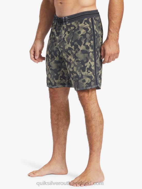 Men Quiksilver Waterman Throwback Camo 19 Boardshorts N02TD535 black throwback fade